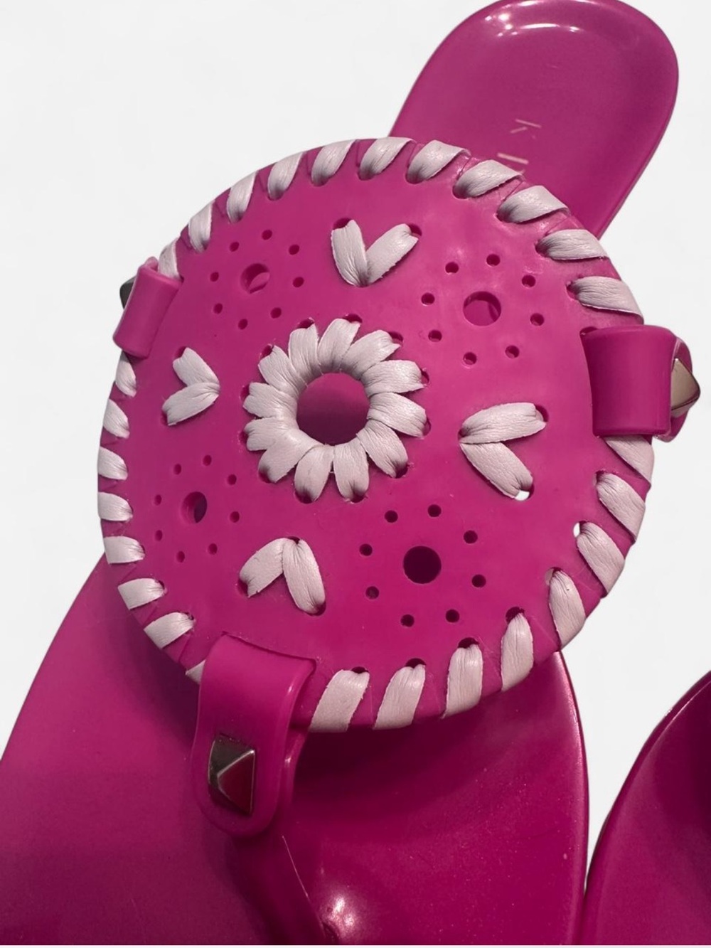 Jack Rogers Georgica Jelly Sandals - Pink - Picture 3 of 5